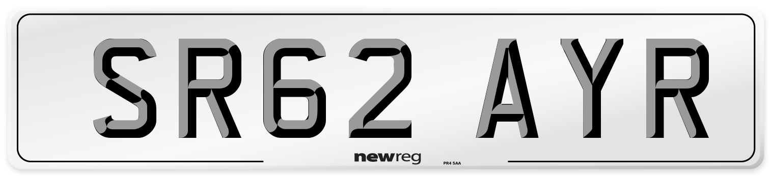 SR62 AYR Number Plate from New Reg